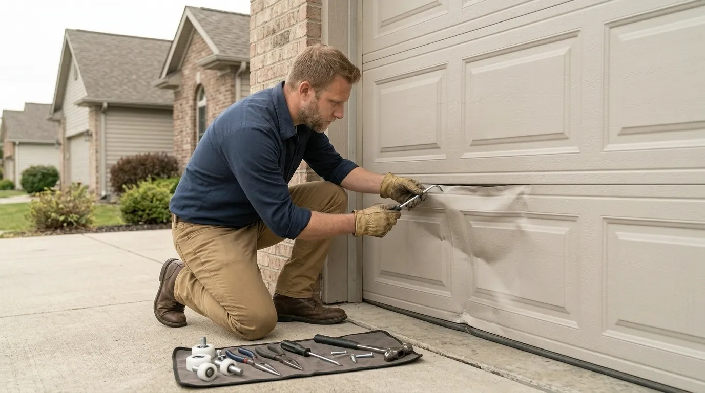 Panel Replacement for Stonegate's Late-90s Garage Doors in Greenwood Village