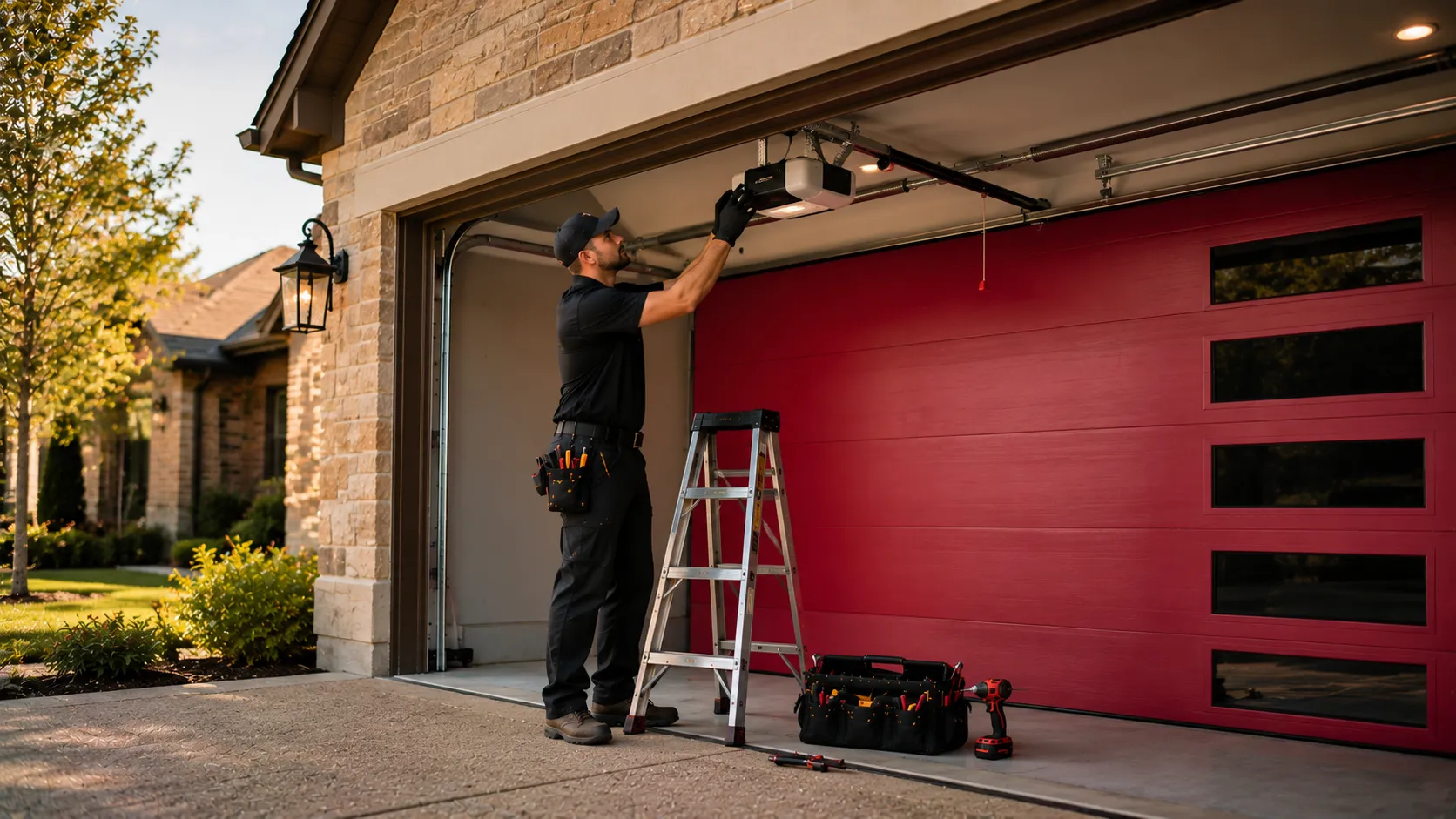 Garage door work on a home in Greenwood Village