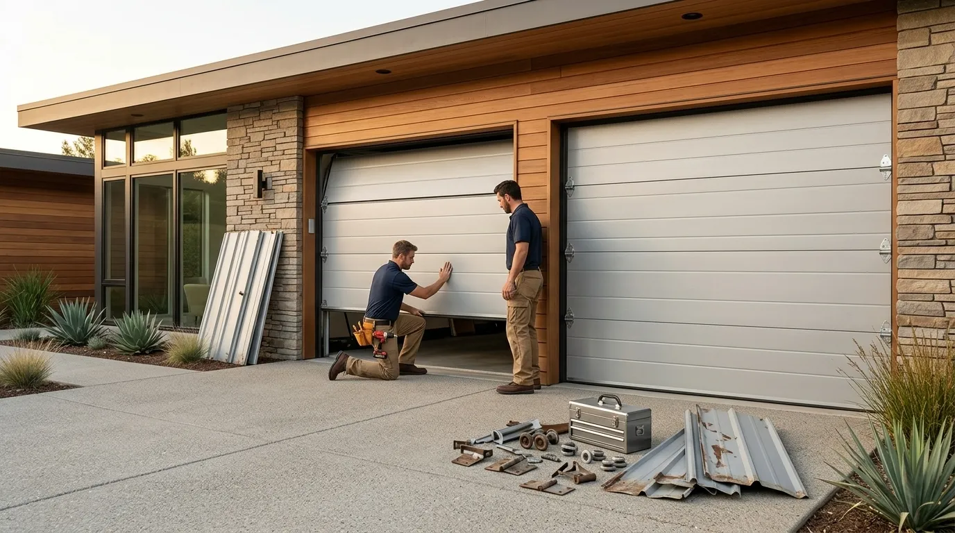 New Garage Door Installation for Cherry Creek Homes in Greenwood Village